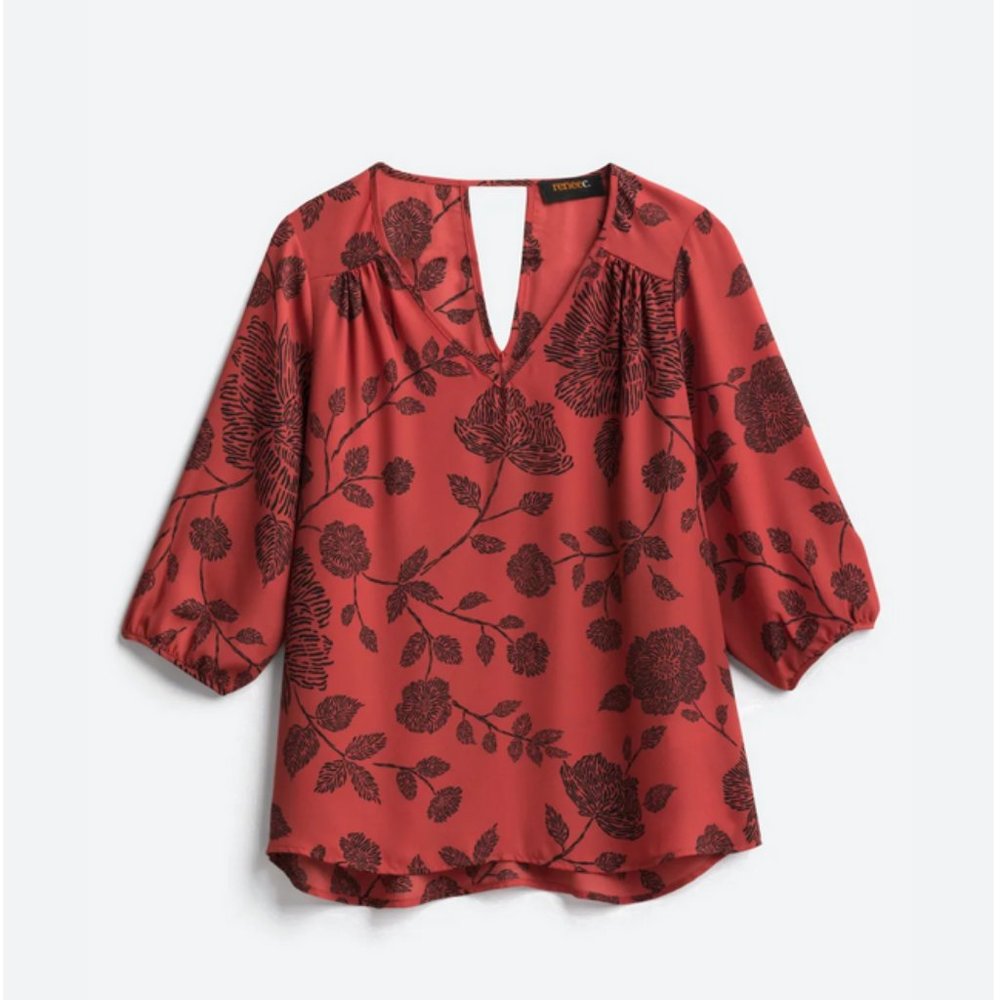 Renee C Loni Keyhole Back Top